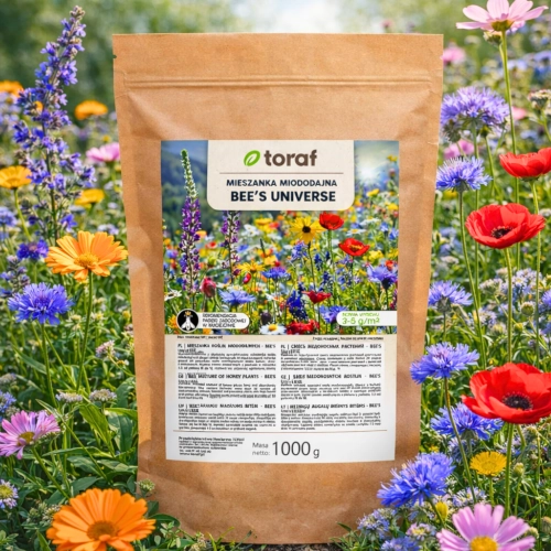 Łąka kwietna Mieszanka roślin miododajnych Bee's Universe nasiona 1kg TORAF sklep rajogrodnika